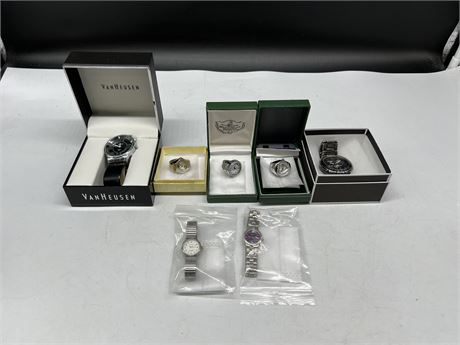 LOT OF MISC MENS / LADIES WATCHES & RING WATCHES