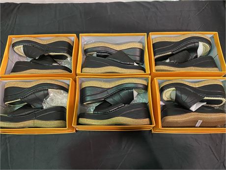 6 PAIRS OF WOMENS SHOES - MISC SIZES (NEW)