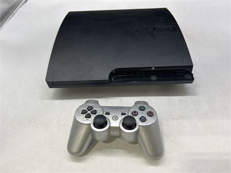 PS3 W/1 CONTROLLER - NO CORDS - AS IS