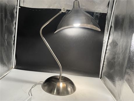 STAINLESS STEEL TABLE LAMP (24”)