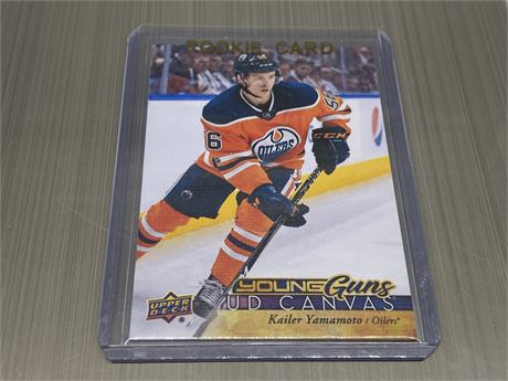 KAILER YAMAMOTO YOUNG GUNS CANVAS ROOKIE CARD - 2017/18 UD