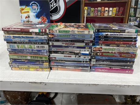 SEALED DVDS, SEALED DVD BOX SETS & SOME SEALED BLU RAYS