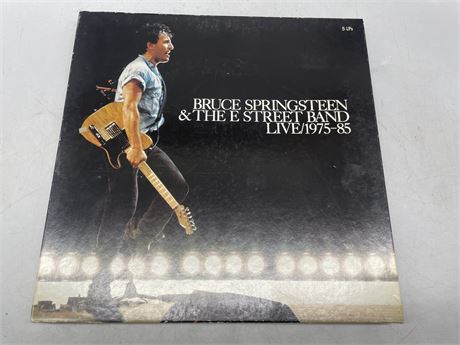 BRUCE SPRINGSTEEN & THE STREET BAND LIVE 1975-85 5 LP’S - EXCELLENT (E)