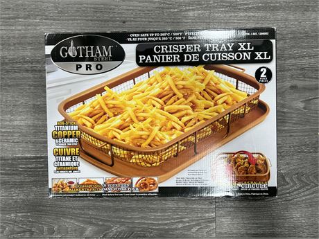 (NEW) GOTHAM STEEL CRISPER TRAY XL