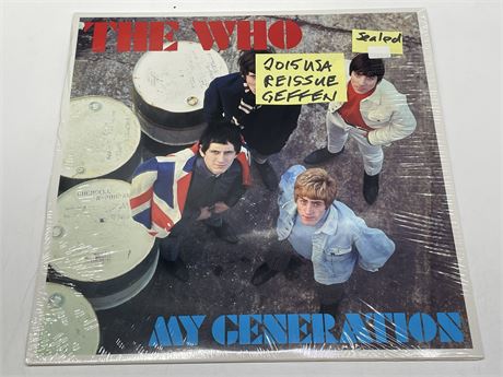 SEALED THE WHO 2015 US PRESSING GEFFIN REISSUE - MY GENERATION