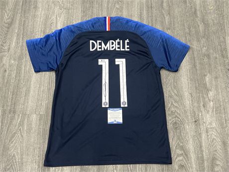 MOUSSA DEMBELE SIGNED JERSEY WITH BECKETT COA & HOLO