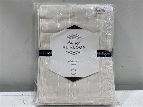 SEALED DANICA HEIRLOOM 100% COTTON TABLECLOTH NEW IN BAG