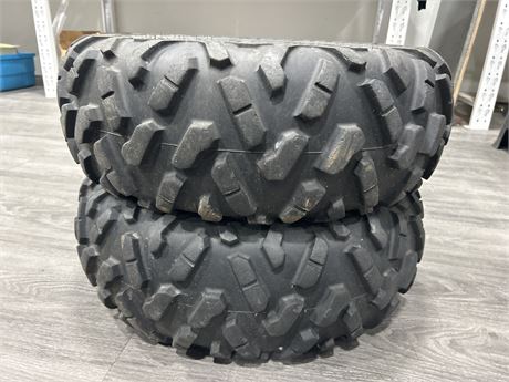 2 MAXXIS BIGHORN 2.0 ATV TIRES - LOTS OF LIFE LEFT