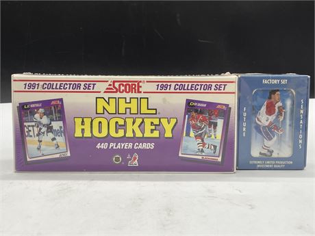 2 SEALED 1991 NHL HOCKEY CARD SETS