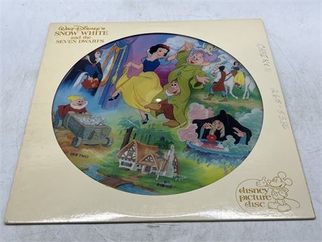 SNOW WHITE & THE 7 DWARVES PICTURE DISC - VG+