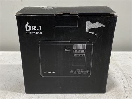 NEW IN BOX DR.J PROJECTOR & SCREEN