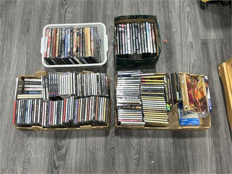 LOT OF CDS & DVDS