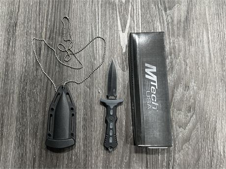 NEW MTECH KNIFE NECKLACE - 6” LONG
