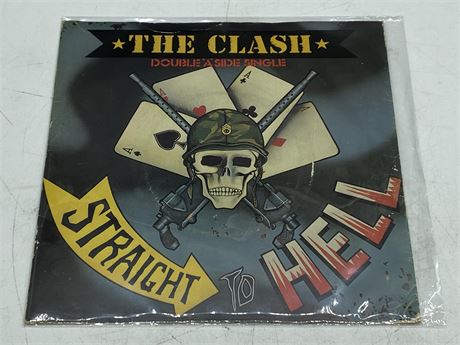 RARE THE CLASH - STRAIGHT TO HELL 45 RPM - EXCELLENT (E)