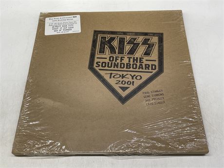 SEALED - KISS - OFF THE SOUNDBOARD TOKYO 2001 3 LP BOX SET - SHRINK RIPPED ON