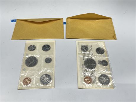1969/68 UNCIRCULATED CANADIAN COIN SETS