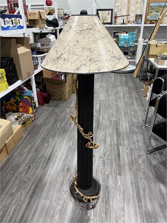 DECORATIVE FLOOR LAMP (63” tall)