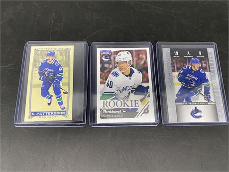 3 PETTERSSON CARDS - INCLUDING ROOKIE