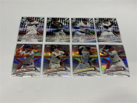 (8) 2020 TOPPS CHROME ROOKIES / PROSPECTS