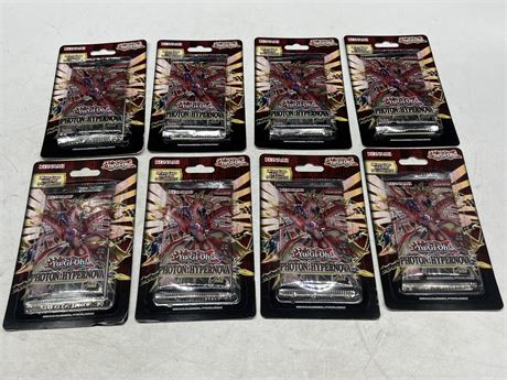 8 SEALED YU-GI-OH CARD PACKS
