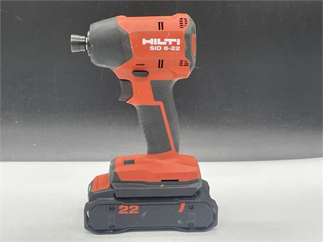 HILTI SID 6-22 WORKING WITH BATTERY