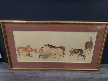 CHINESE VINTAGE FRAMED PICTURES (37"x20")