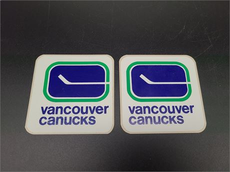 2 VANCOUVER CANUCKS STICKERS (Unused)