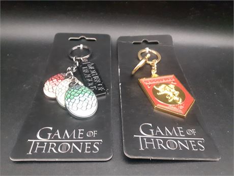 NEW - GAME OF THRONES KEYCHAINS