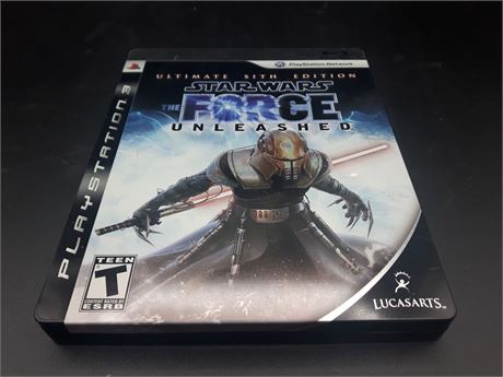 STAR WARS FORCE UNLEASHED ULTIMATE SITH EDITION  (STEELBOOK) - PS3
