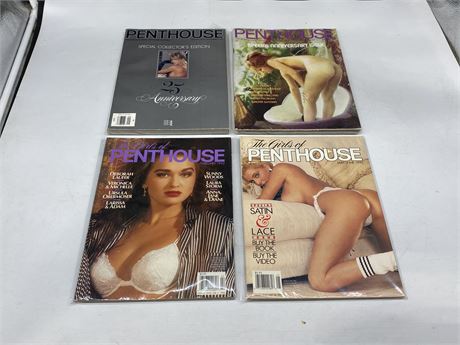 4 PENTHOUSE SPECIAL EDITIONS