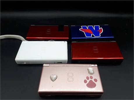 DS LITE CONSOLES - NEEDING VARIOUS REPAIRS - AS IS