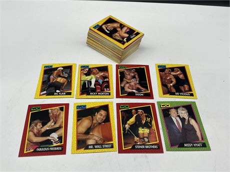 STACK OF 1991 WCW CARDS