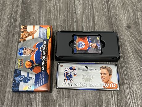 NEW OPEN BOX 2015-16 UD CONNOR MCDAVID COLLECTION