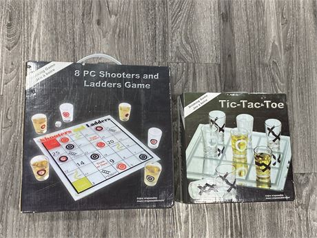2 NEW DRINKING GAMES - TIC TAC TOE & SHOOTER / LADDERS