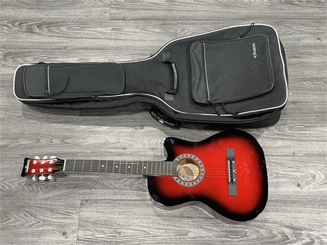 WOLF KING ACOUSTIC GUITAR & CASE