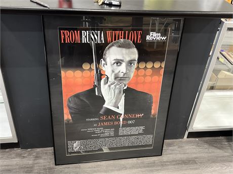 FROM RUSSIA WITH LOVE FRAMED MOVIE POSTER - 40”x30”