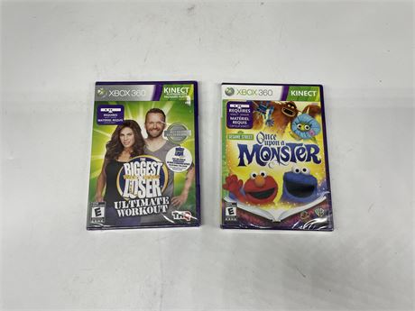 2 SEALED XBOX 360 KINECT GAMES