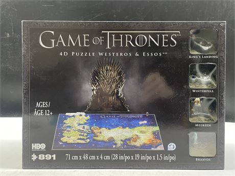 SEALED GAME OF THRONES 4D PUZZLE