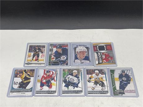 9 YOUNG GUNS / ROOKIE / PATCH CARDS