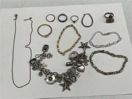 LOT OF JEWELRY SOME STERLING