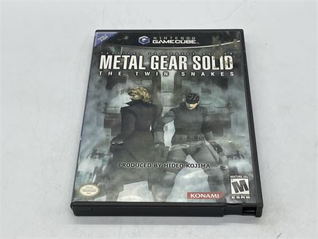 METAL GEAR SOLID THE TWIN SNAKES - GAMECUBE - COMPLETE WITH MANUAL