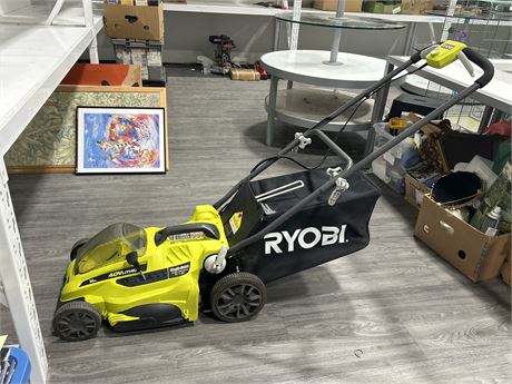 RYOBI RY40104 LAWN MOWER - NO BATTERY OR CHARGER