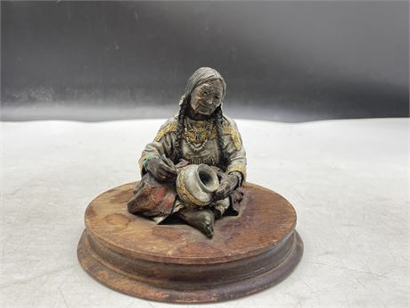 C.A PARDELL SIGNED NUMBERED BRONZE ART SCULPTURE (5”x4”)