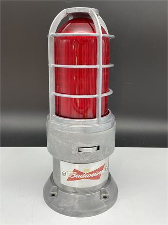 BUDWEISER ORIGINAL RED LIGHT VERSION OF NHL GOAL LIGHT W/SIREN - WORKING