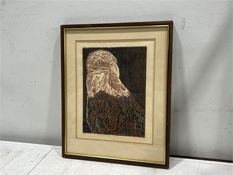 NUMBERED / SIGNED BALD HEADED EAGLE PRINT (19.5”x24”)