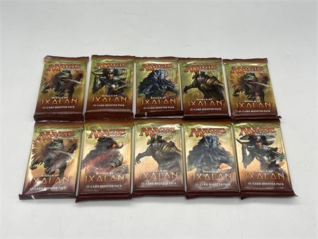 10 SEALED MAGIC THE GATHERING - RIVALS OF IXALAN BOOSTER PACKS