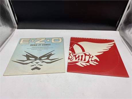 1 AEROSMITH & 1 EZO ALBUMS - BOTH VG+