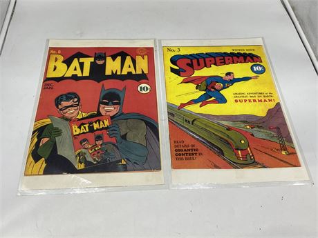 SUPERMAN & BATMAN POSTERS (11”x17”)