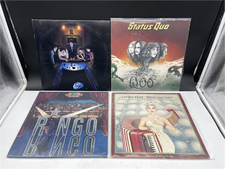 4 MISC RECORDS - (VG) - SLIGHTLY SCRATCHED