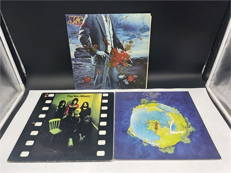 3 YES RECORDS - VG+ / EXCELLENT